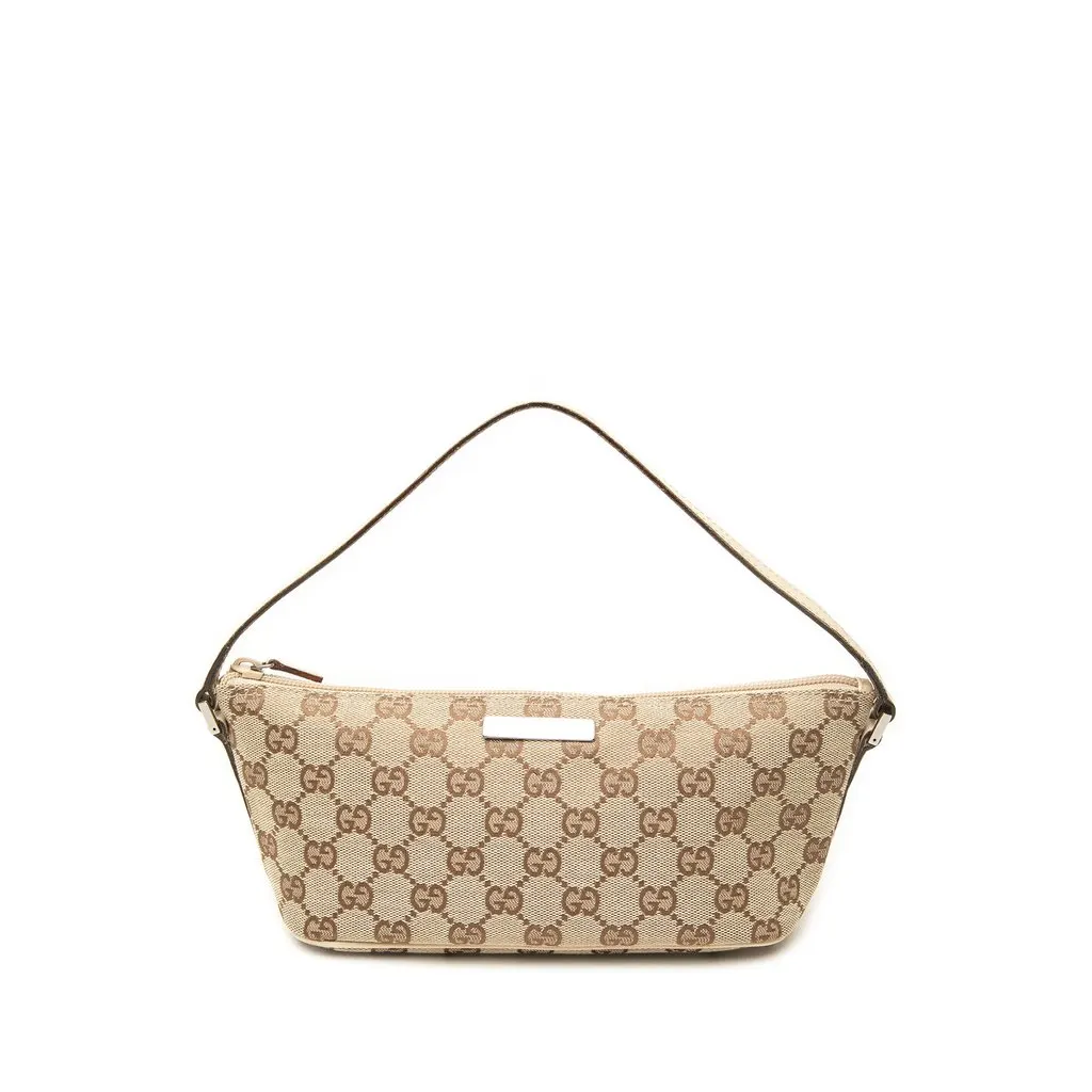 Gucci GG Canvas Boat Beige Canvas Very good - Front View