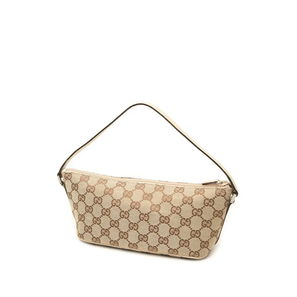 Gucci GG Canvas Boat Beige Canvas Very good - Back View