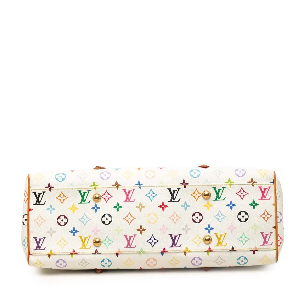 Louis Vuitton Monogram Multicolore Aurelia GM White Canvas Good - Inside View