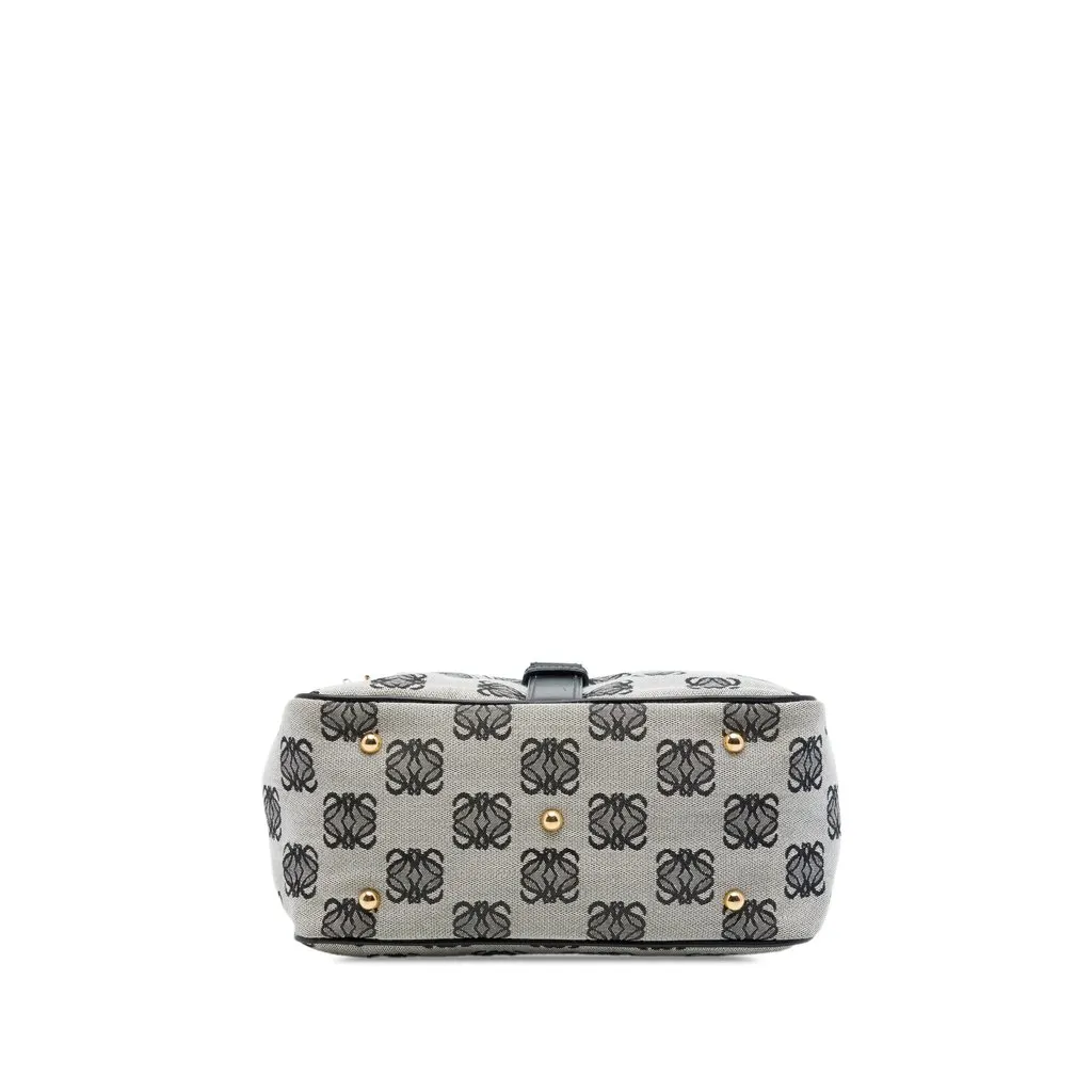 Loewe Anagram Canvas Shoulder Bag Grey Canvas Very good - Inside View