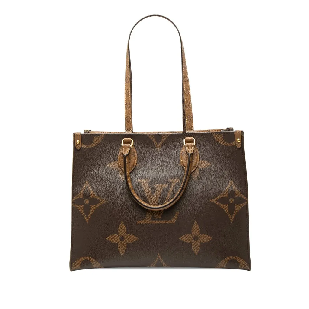 Louis Vuitton Monogram Reverse Giant OnTheGo MM Brown Very good - Front View