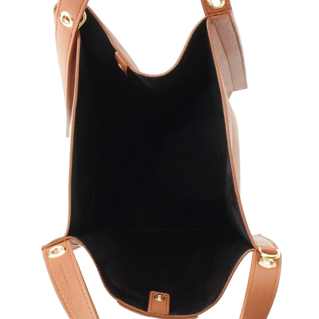 Celine Small Supple Calfskin Cube Satchel Brown Leather Very good - Model View