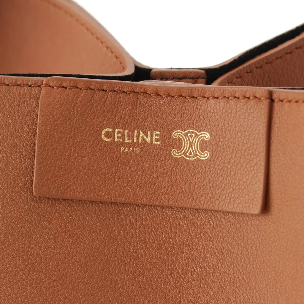 Celine Small Supple Calfskin Cube Satchel Brown Leather Very good - Box View
