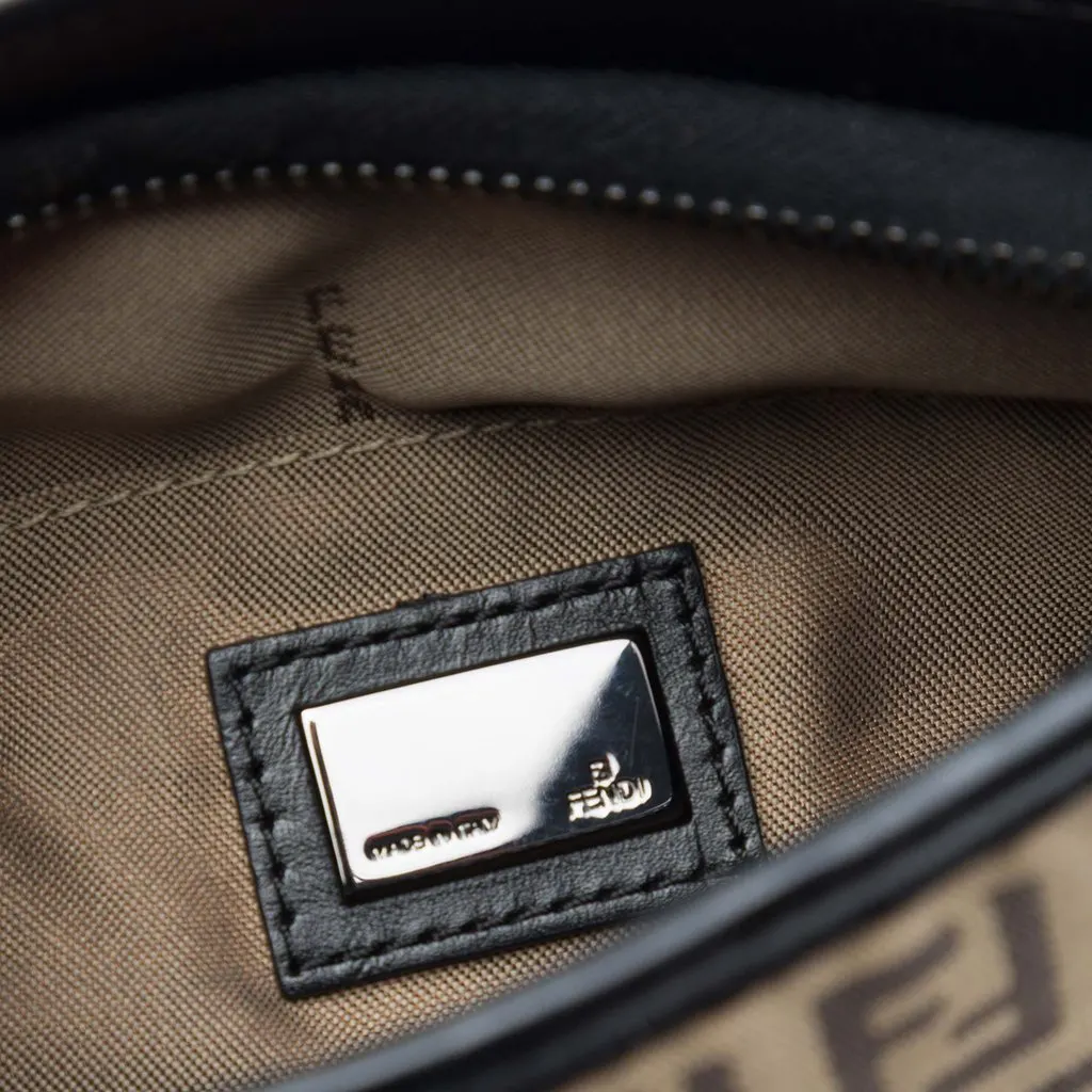 Fendi Zucchino Canvas Crossbody Beige Very good - Box View