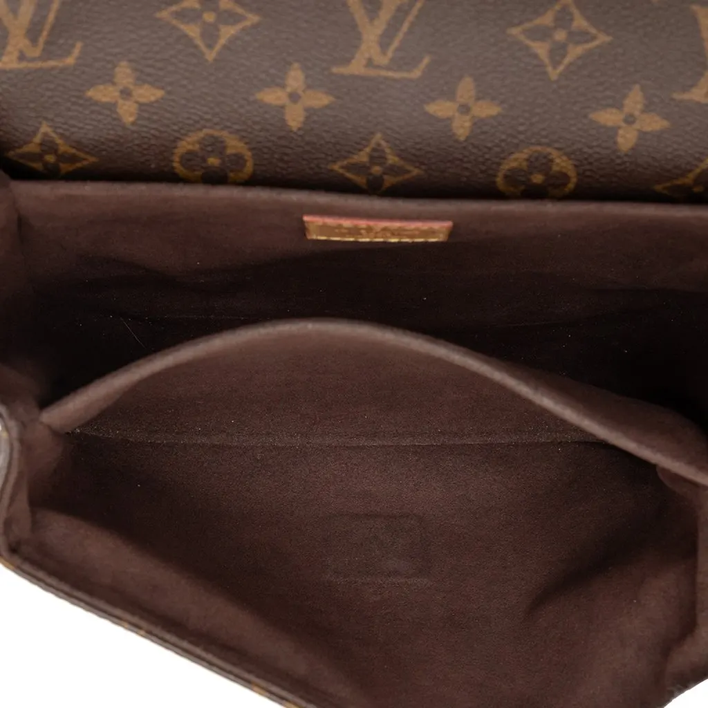 Louis Vuitton Monogram Pochette Metis Brown Good - Model View