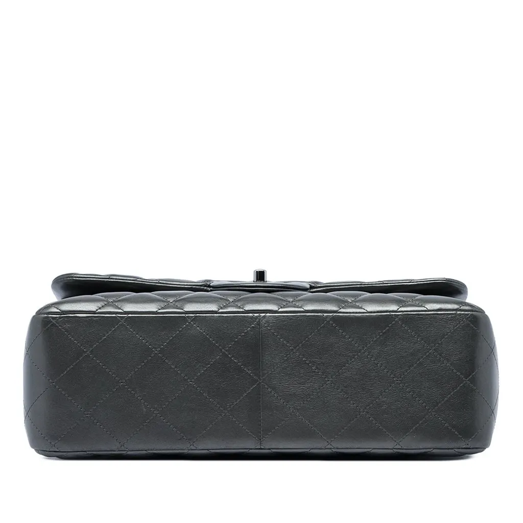 Chanel Jumbo Classic Metallic Lambskin Double Flap MultiColor Leather Very good - Inside View