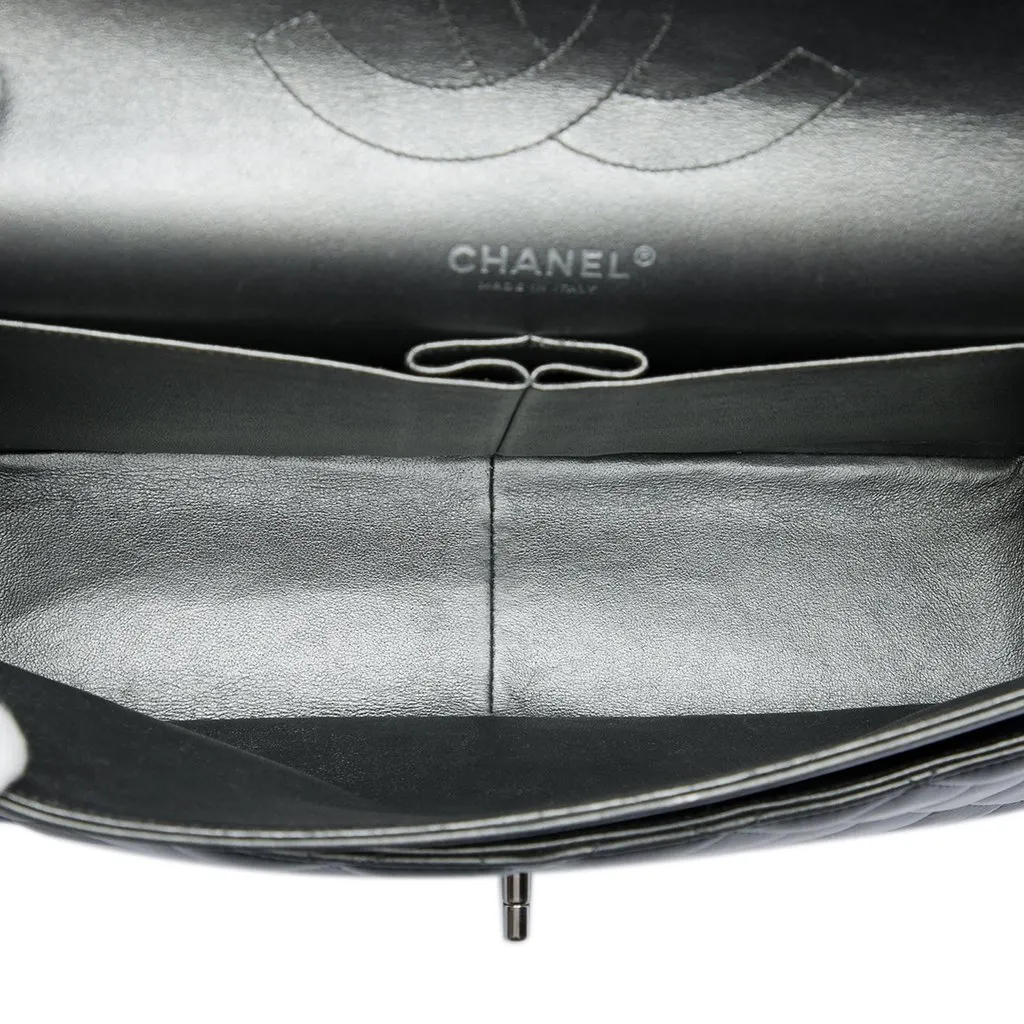 Chanel Jumbo Classic Metallic Lambskin Double Flap MultiColor Leather Very good - Model View