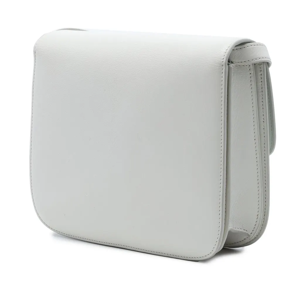 Celine Medium Calfskin Classic Box White Leather Very good - Back View