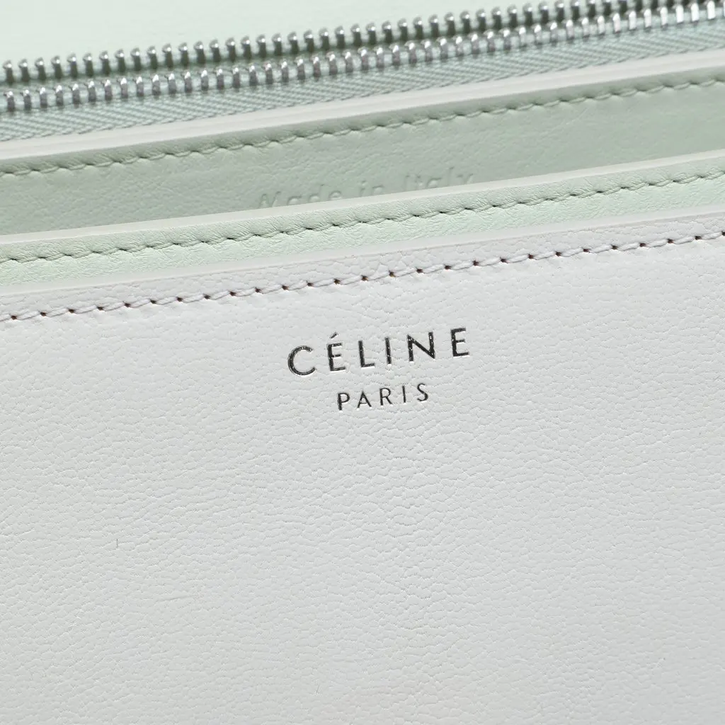 Celine Medium Calfskin Classic Box White Leather Very good - Box View