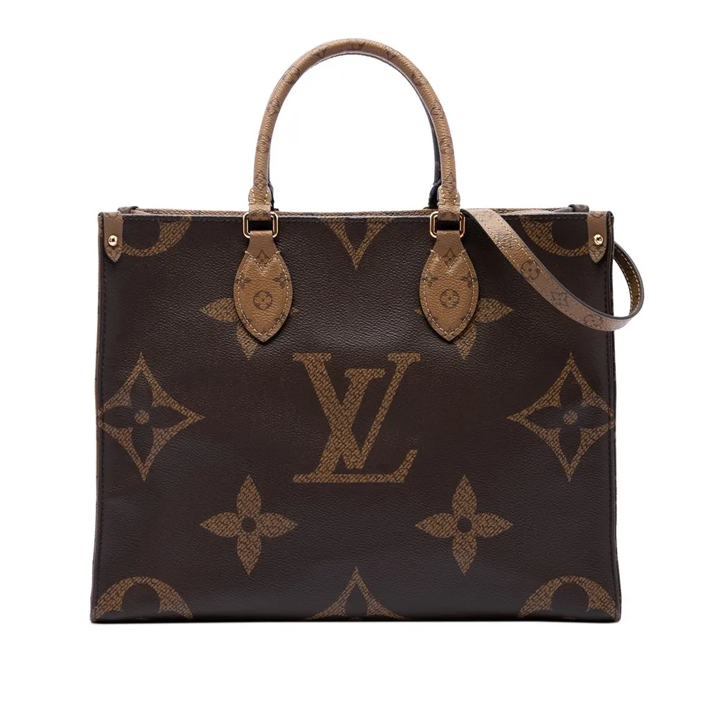 Louis Vuitton Monogram Reverse Giant OnTheGo MM Brown Canvas Very good - Front View