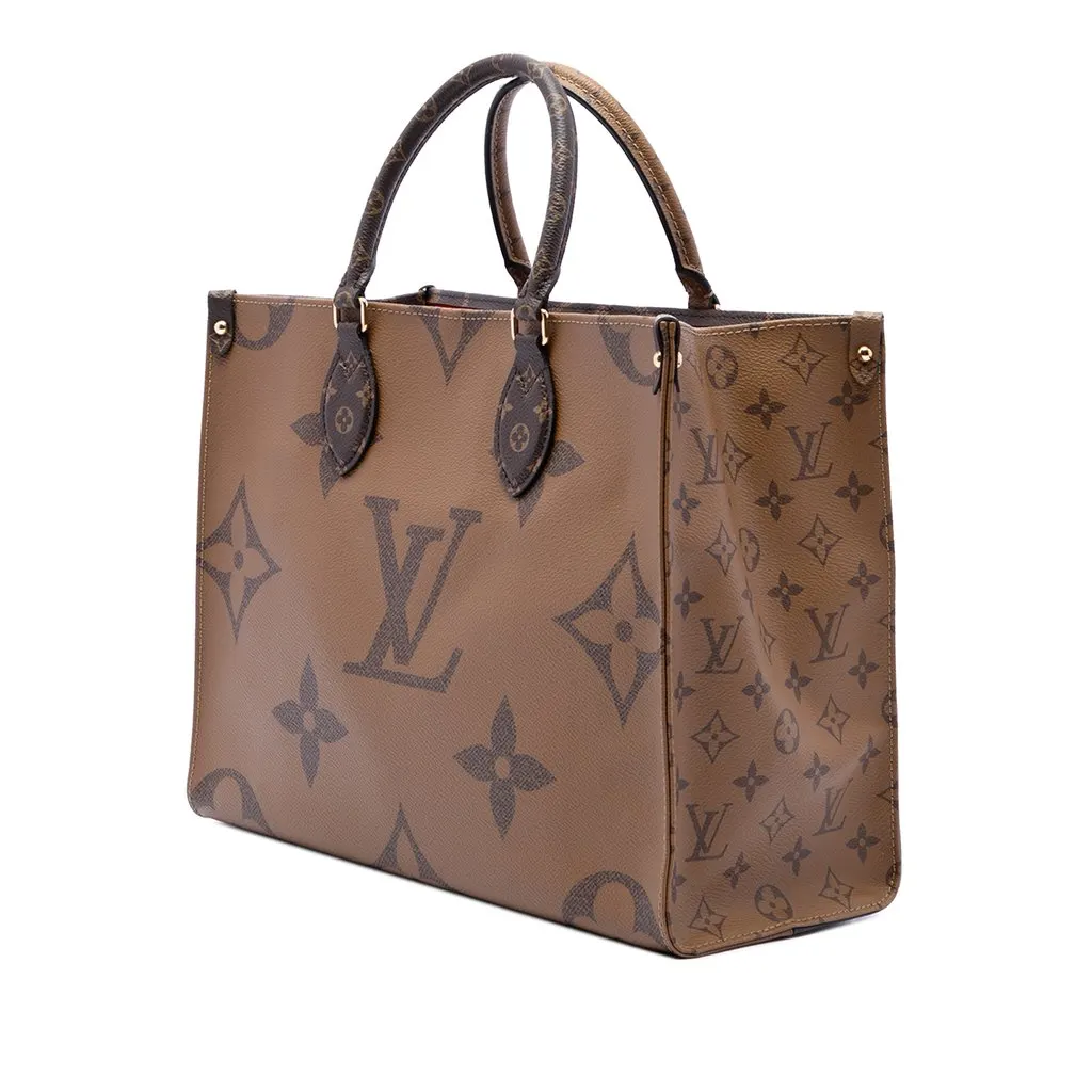 Louis Vuitton Monogram Reverse Giant OnTheGo MM Brown Canvas Very good - Back View