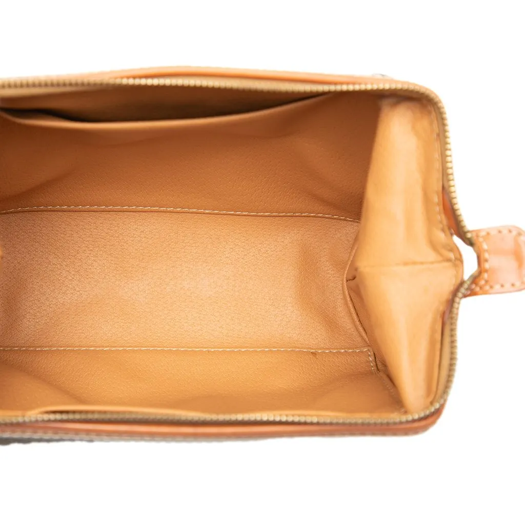 Celine Macadam Coated Canvas Pouch Brown Very good - Model View