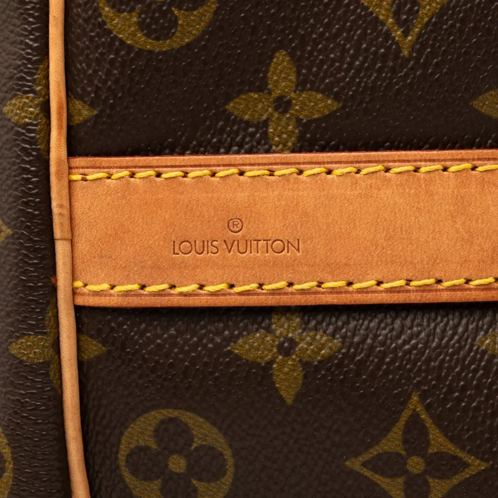 Louis Vuitton Monogram Keepall Bandouliere 50 Brown Canvas Good - Box View