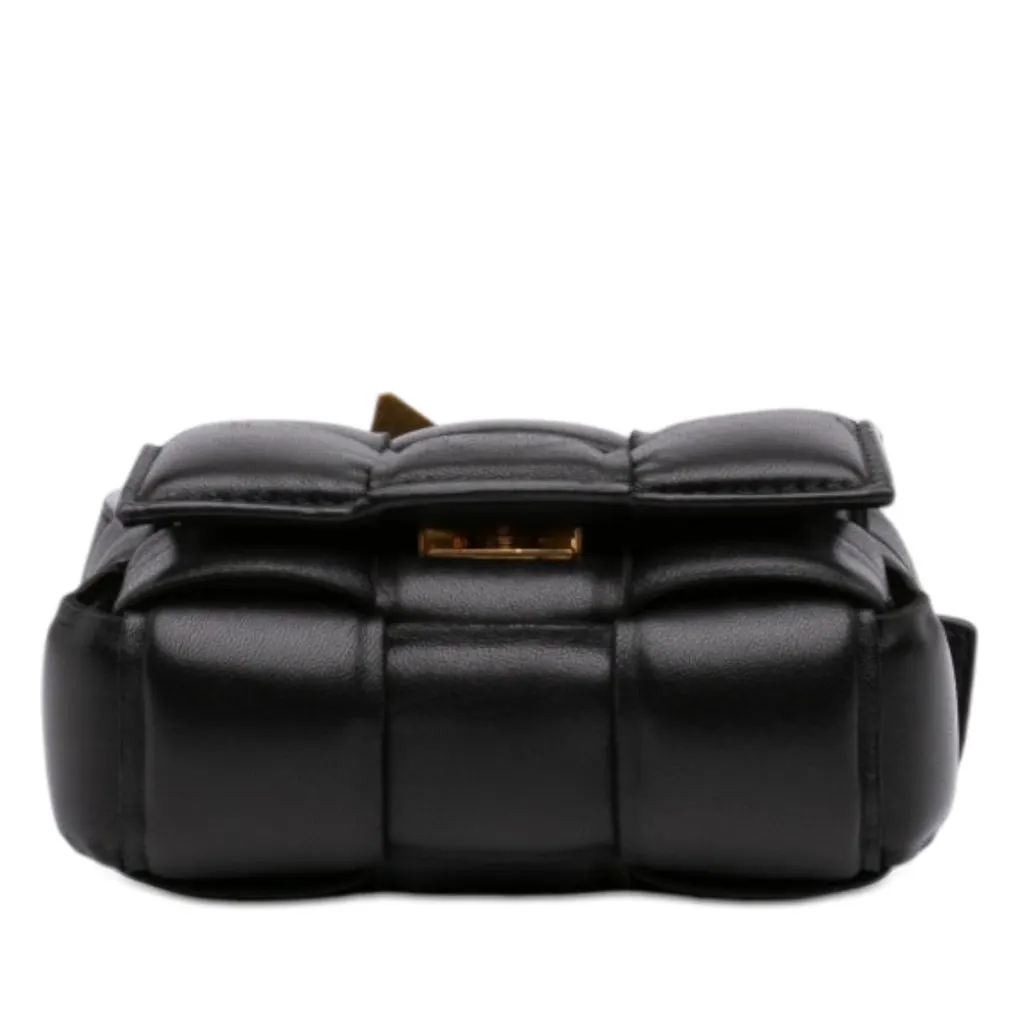Bottega Veneta Candy Nappa Intrecciato Padded Cassette Crossbody Black Leather Very good - Inside View