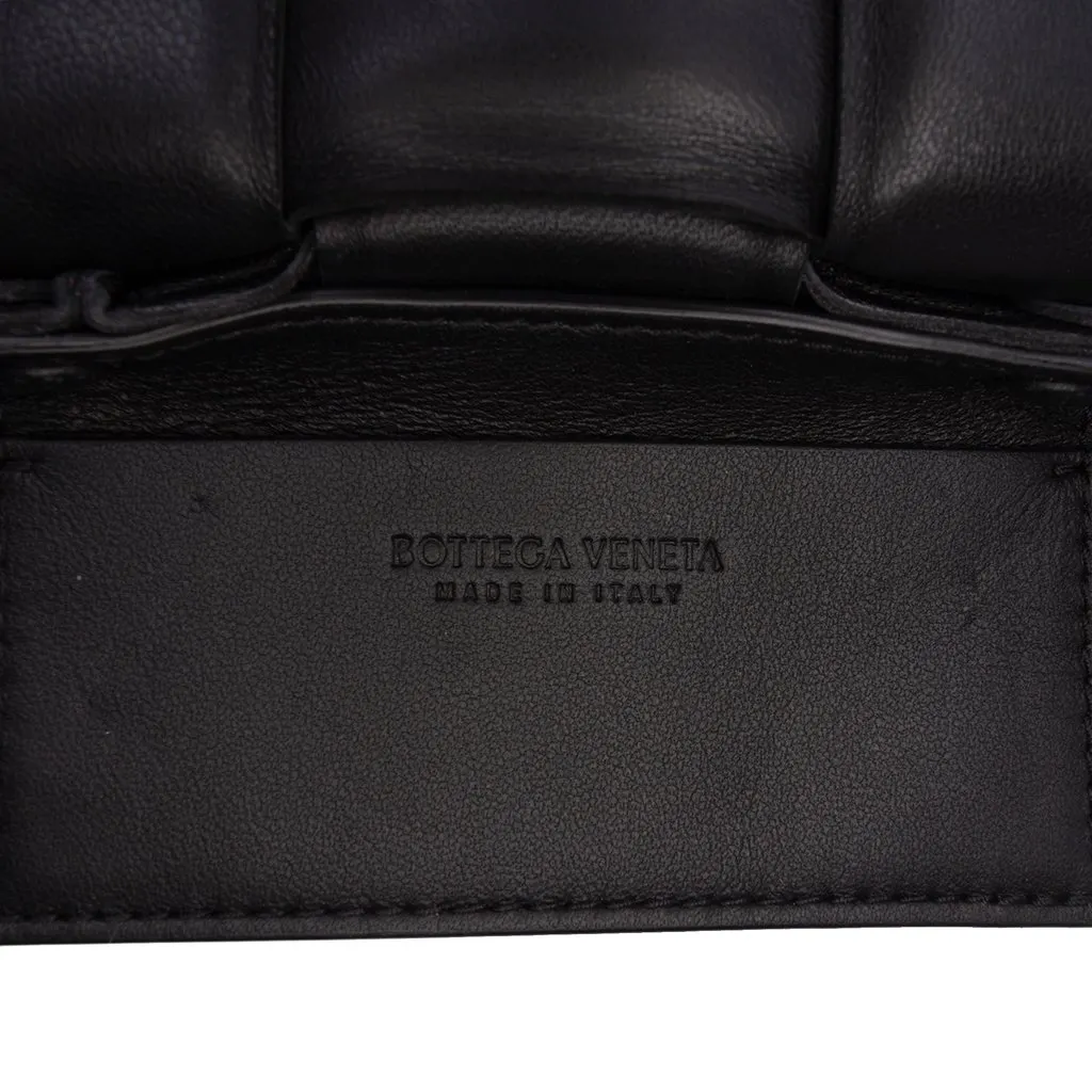 Bottega Veneta Candy Nappa Intrecciato Padded Cassette Crossbody Black Leather Very good - Box View