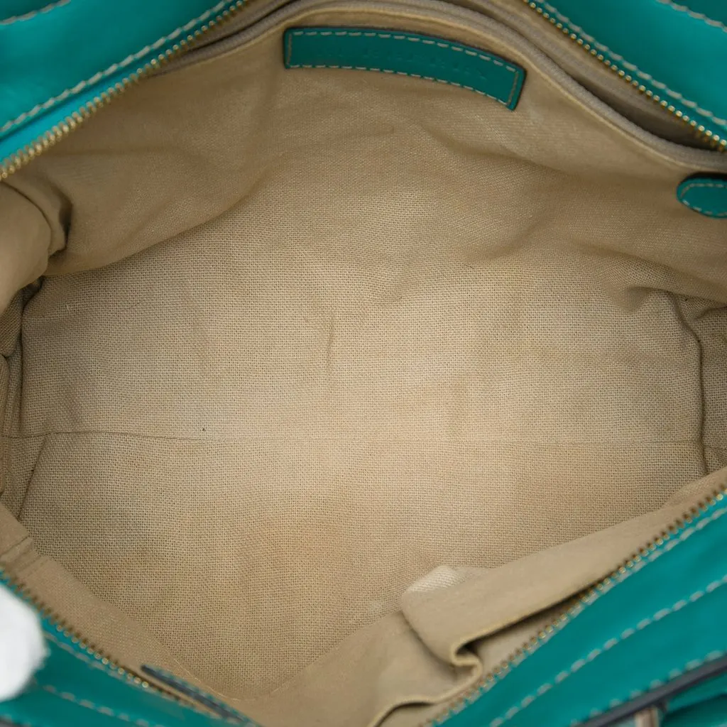 Burberry Small Haymarket Check Coated Canvas Honeywood Tote Beige Canvas Very good - Model View