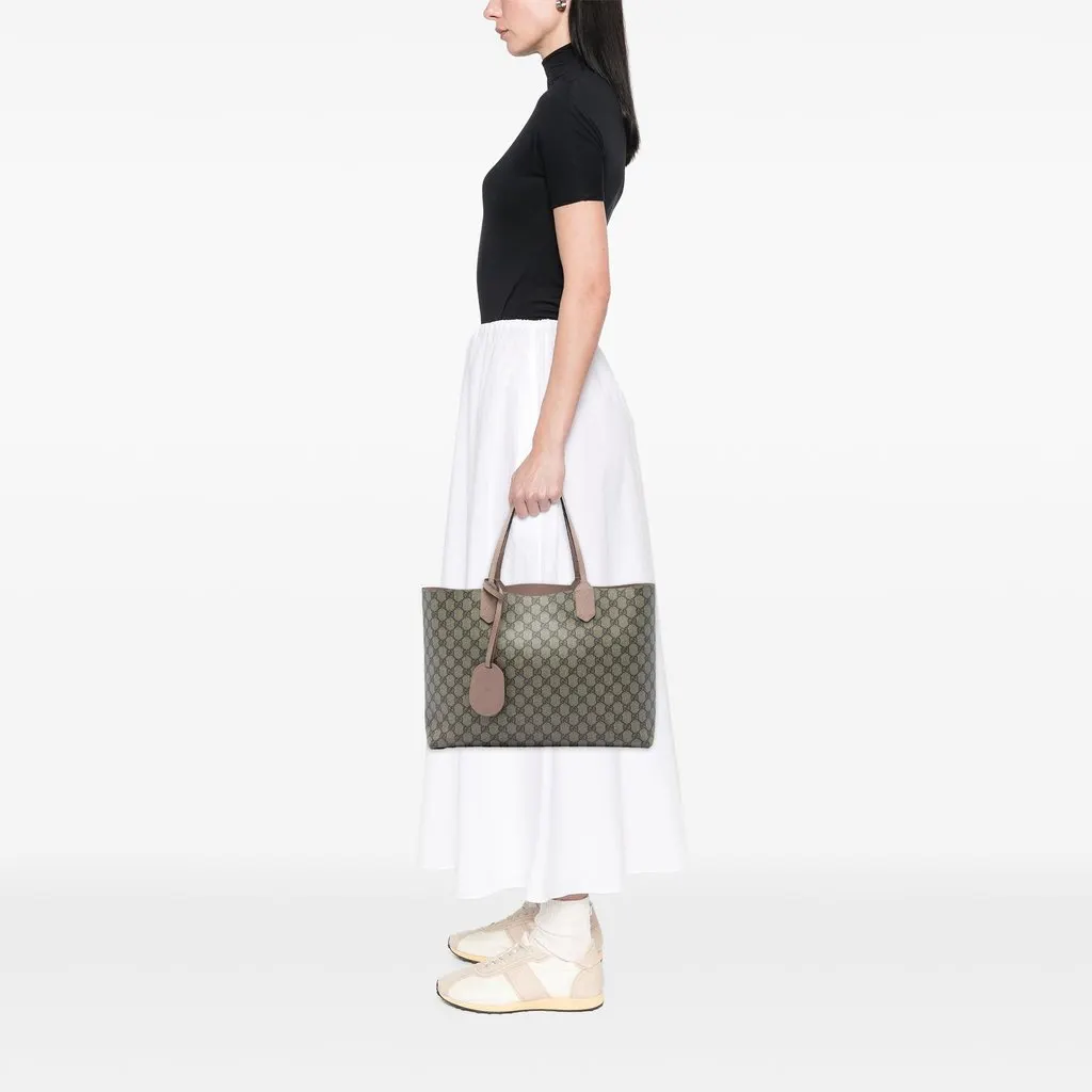 Gucci Medium GG Supreme Reversible Tote Beige Canvas Very good - Box View