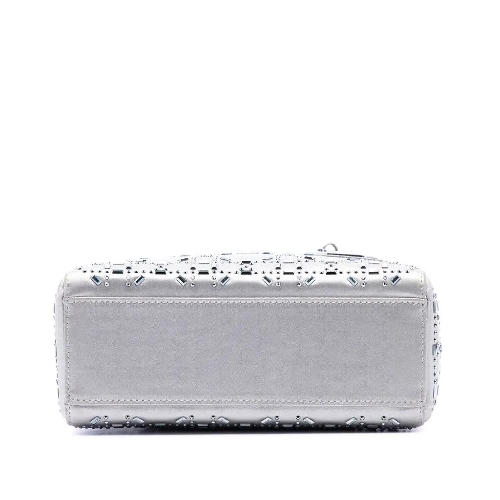 Dior Mini Satin Cannage Crystal Embellished Lady Dior MultiColor Very good - Inside View