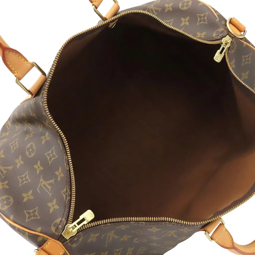 Louis Vuitton Monogram Keepall Bandouliere 50 Brown Very good - Model View