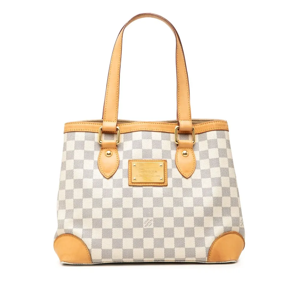 Louis Vuitton Damier Azur Hampstead PM White Canvas Very good - Front View