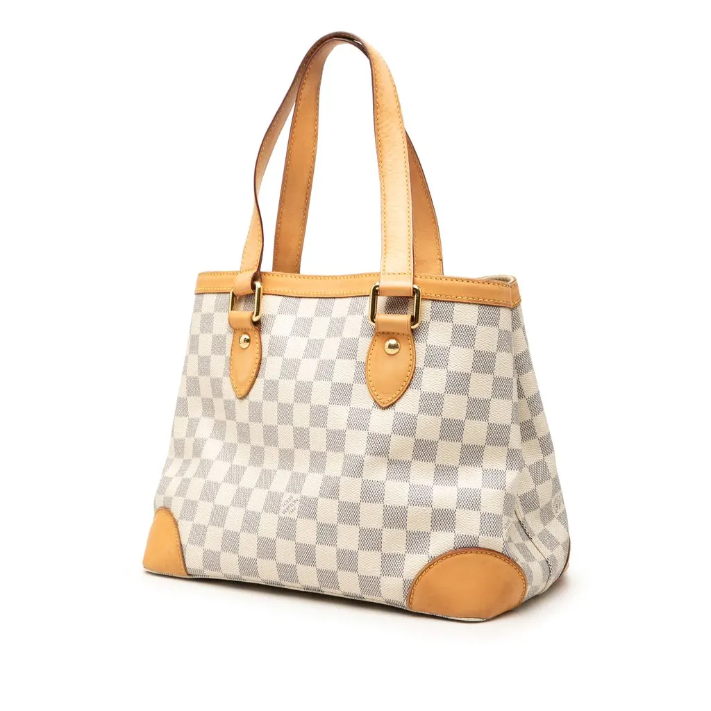 Louis Vuitton Damier Azur Hampstead PM White Canvas Very good - Back View