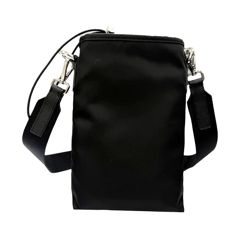 Prada Saffiano Trimmed Re Nylon Smartphone Case Black Very good - Inside View