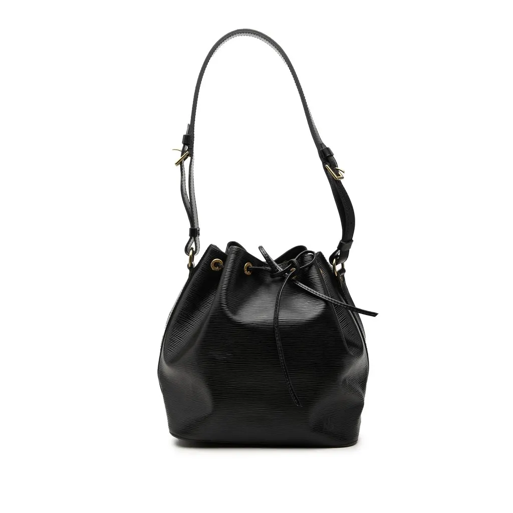 Louis Vuitton Epi Petit Noe Black Leather Very good - Front View