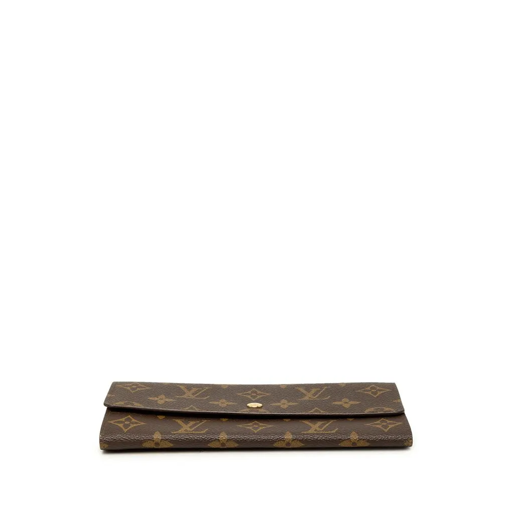 Louis Vuitton Monogram Sarah Long Wallet Brown Canvas Very good - Inside View