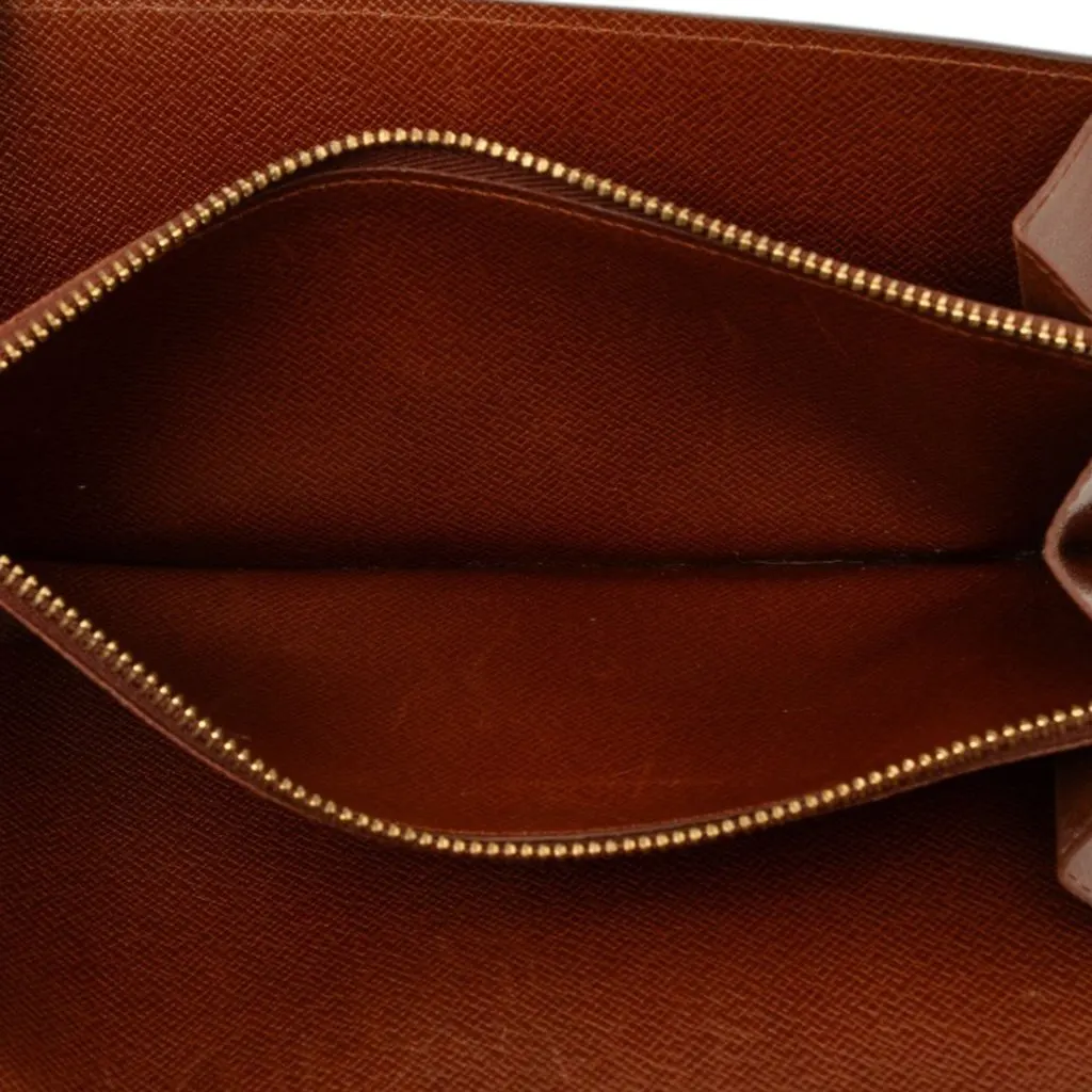 Louis Vuitton Monogram Sarah Long Wallet Brown Canvas Very good - Model View
