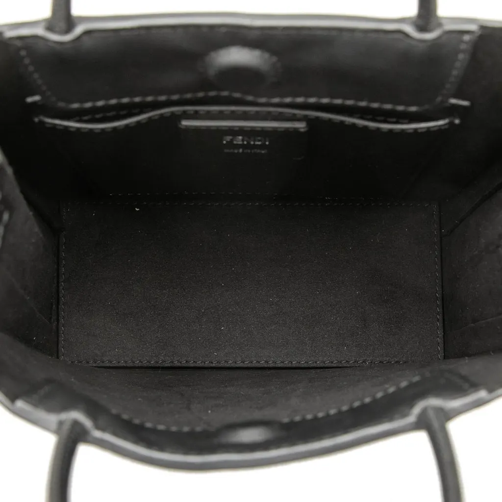 Fendi Small Fendi Pack Shopping Bag Black Leather Very good - Model View