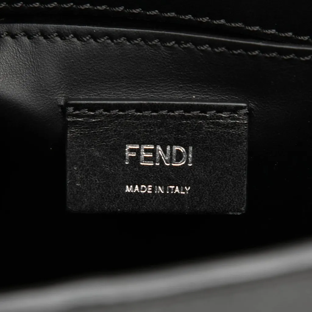 Fendi Small Fendi Pack Shopping Bag Black Leather Very good - Box View