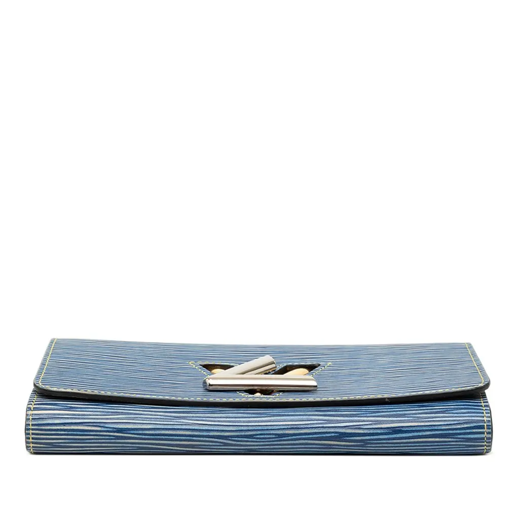 Louis Vuitton Epi Denim Twist Wallet Blue Leather Very good - Inside View