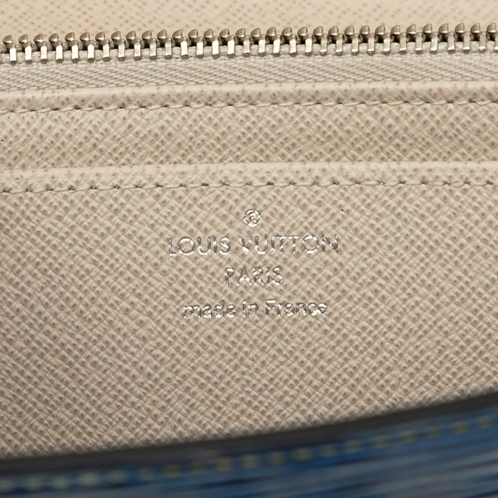 Louis Vuitton Epi Denim Twist Wallet Blue Leather Very good - Box View