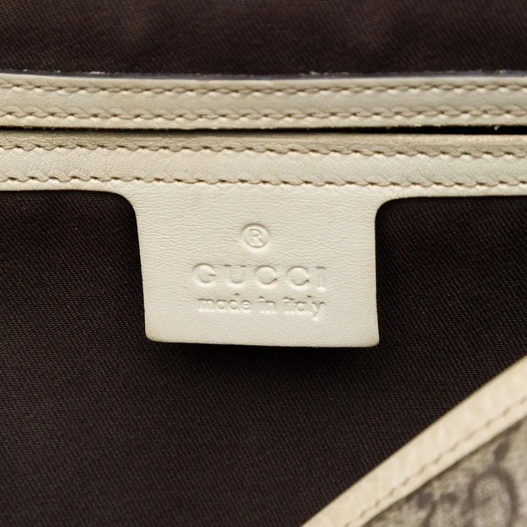Gucci GG Supreme Crossbody Beige Very good - Box View