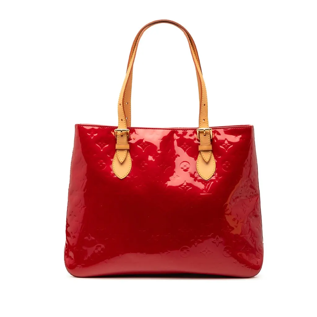 Louis Vuitton Monogram Vernis Brentwood Red Leather Good - Front View