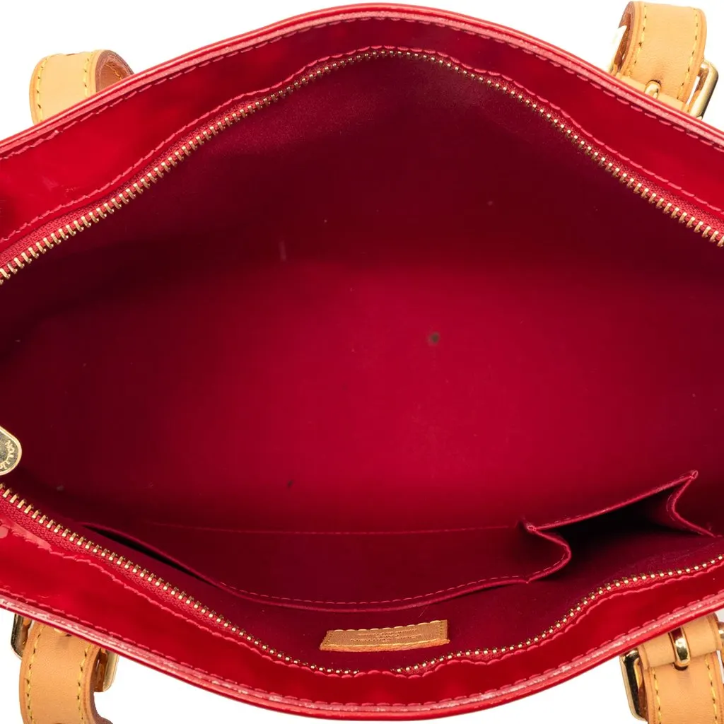 Louis Vuitton Monogram Vernis Brentwood Red Leather Good - Model View
