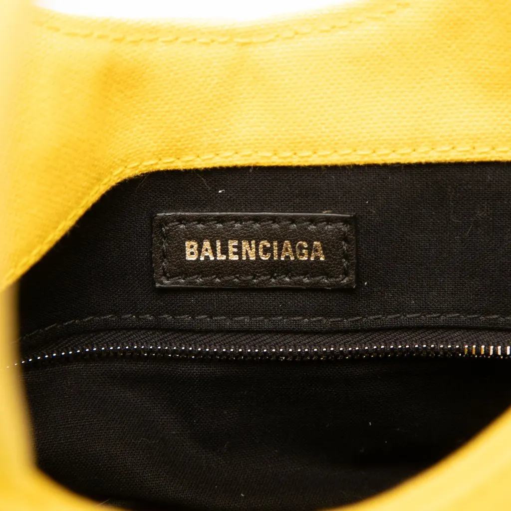 Balenciaga Canvas Wave Bucket Bag XS Yellow Very good - Box View