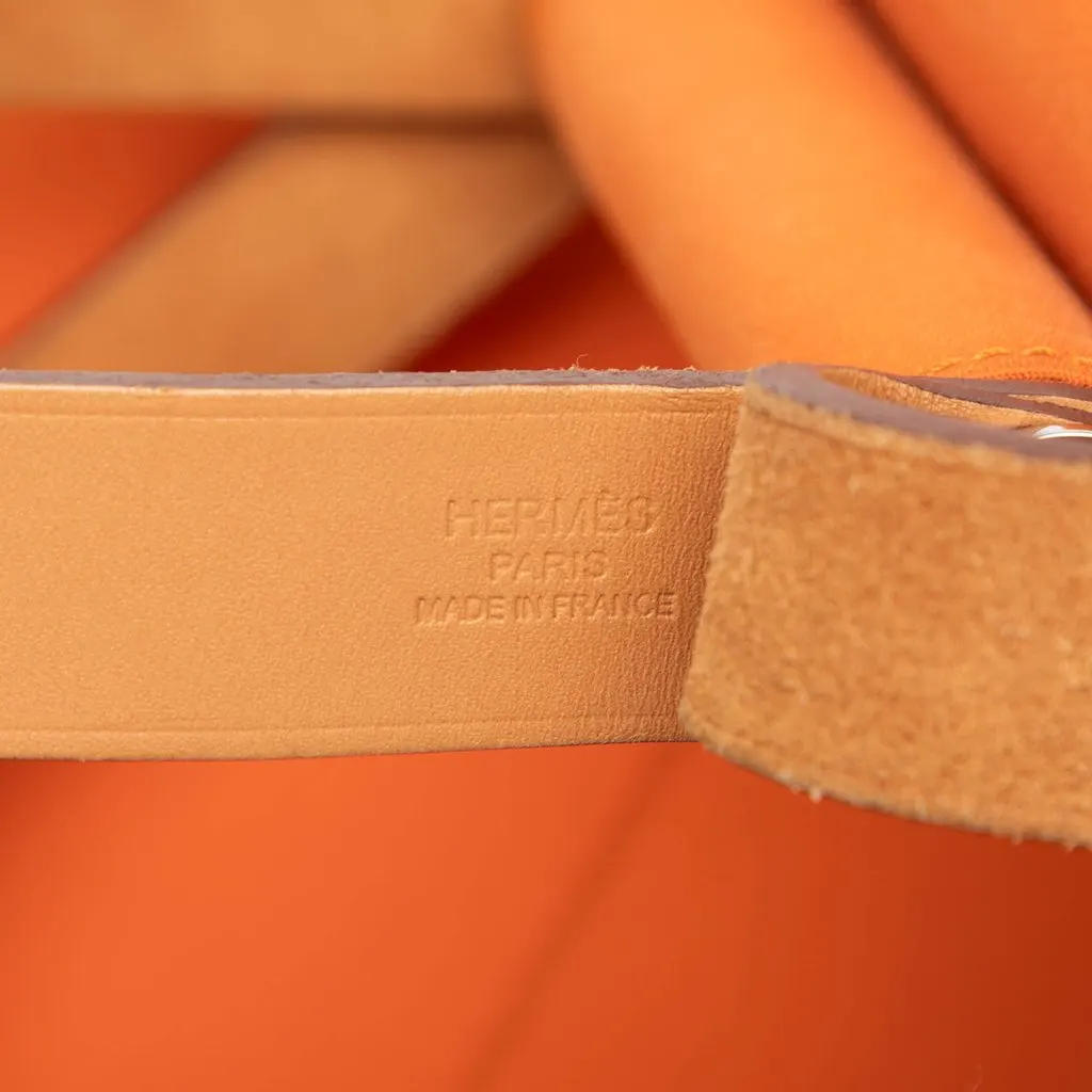 Hermès Toile Cabag Elan PM Orange Canvas Good - Box View
