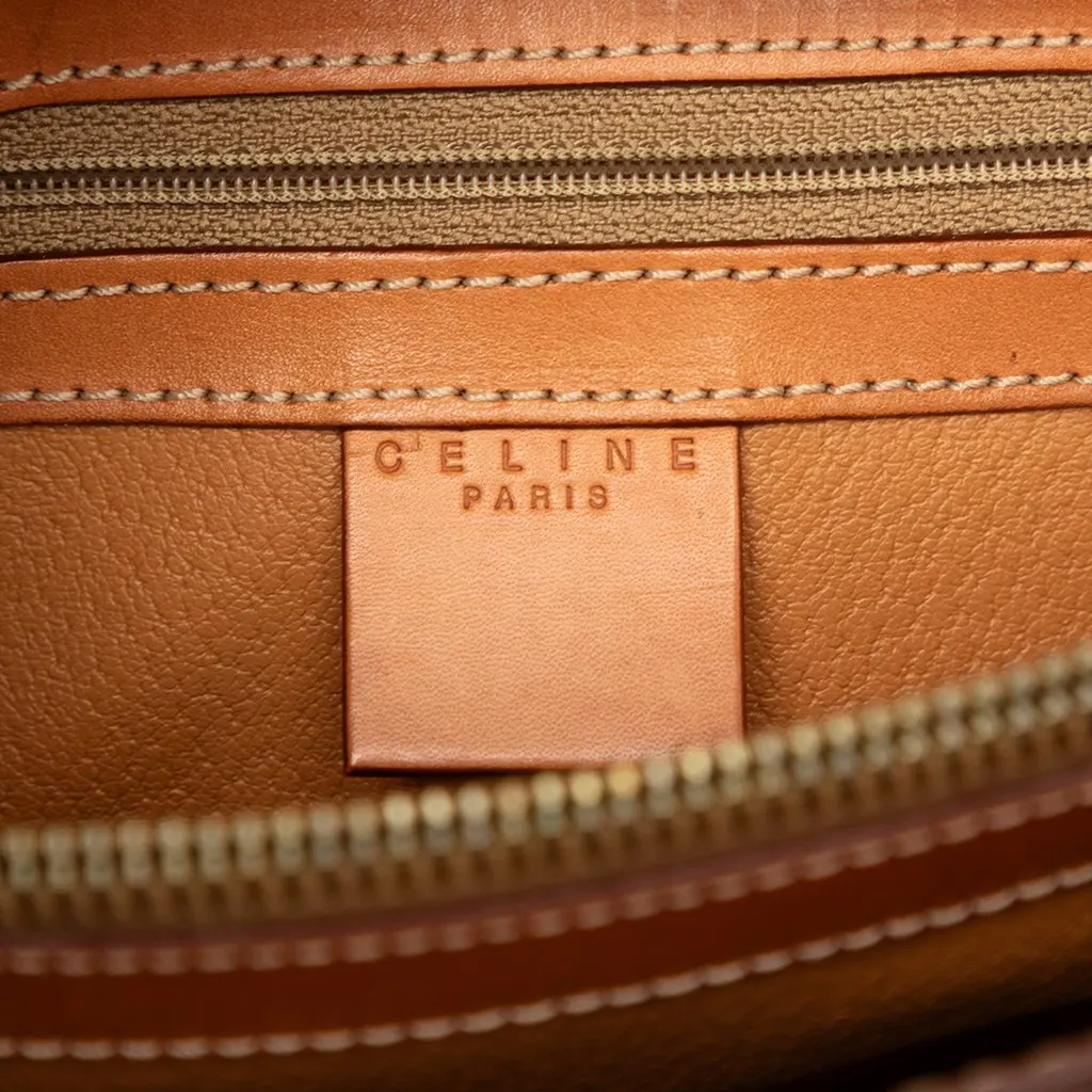 Celine Macadam Coated Canvas Tote Brown Very good - Box View