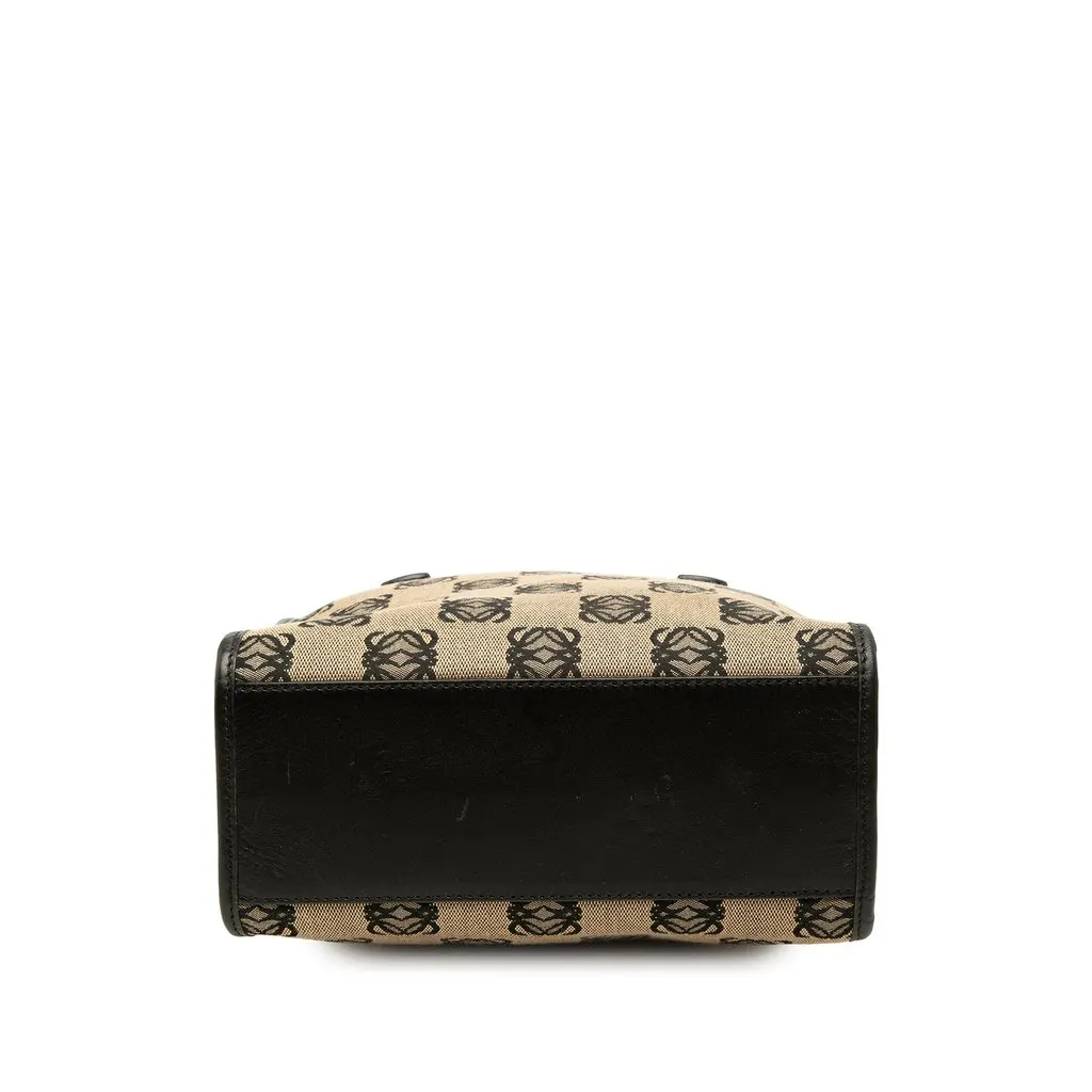 Loewe Anagram Canvas Handbag Beige Canvas Good - Inside View