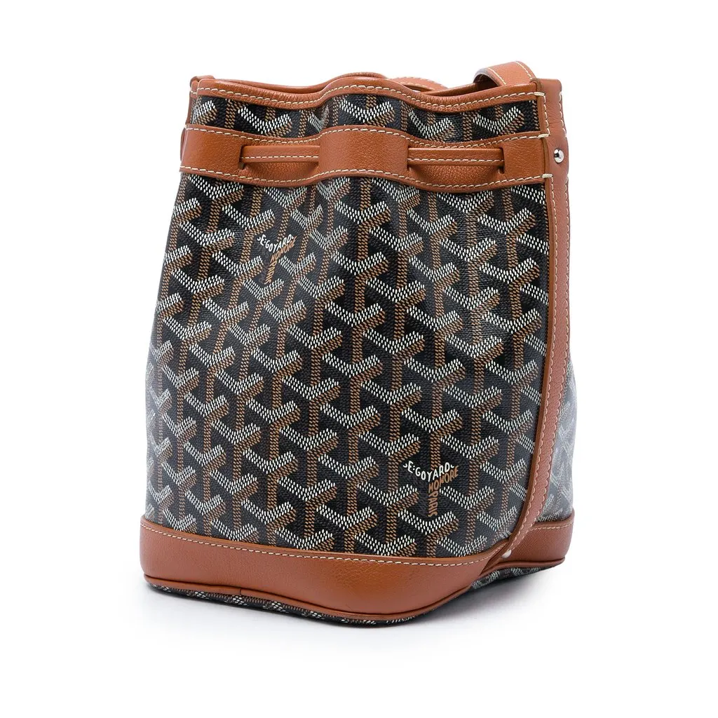 Goyard Goyardine Petite Flot Black Canvas Good - Back View