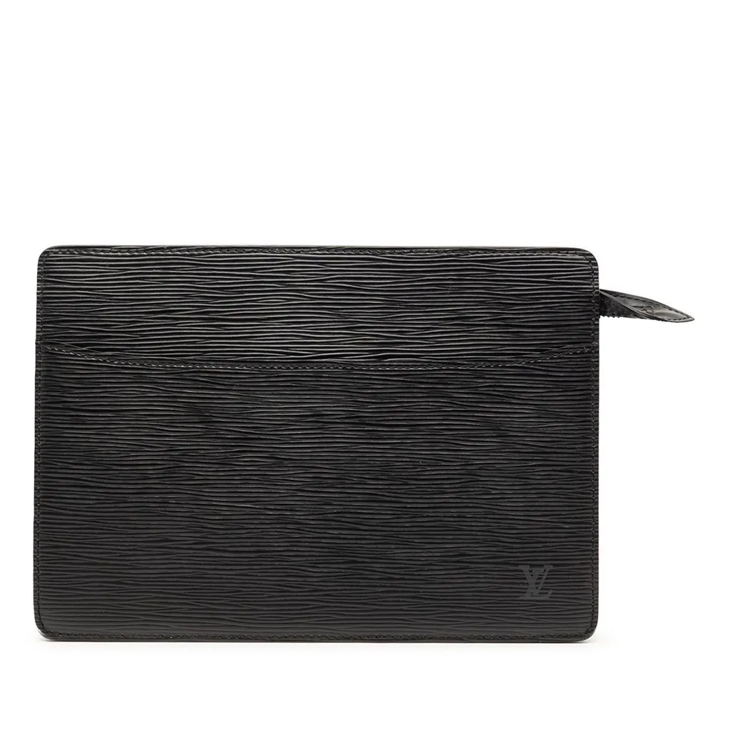 Louis Vuitton Epi Pochette Homme Black Leather Very good - Front View
