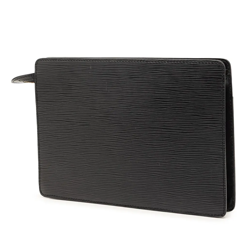 Louis Vuitton Epi Pochette Homme Black Leather Very good - Back View