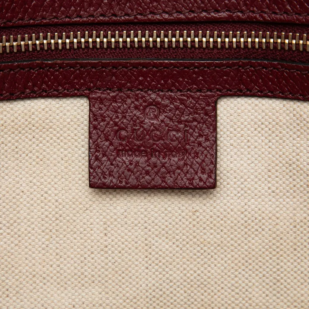 Gucci GG Canvas and Calfskin Bree Tote Beige Canvas Very good - Box View