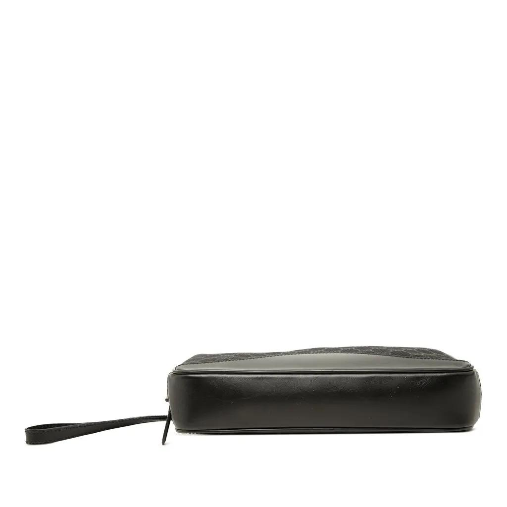Gucci GG Canvas Clutch Black Canvas Good - Inside View