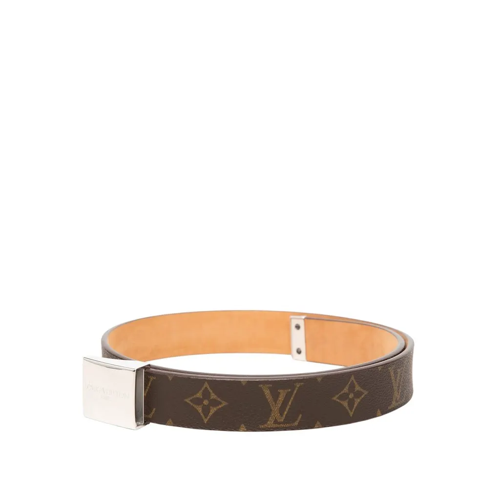Louis Vuitton Monogram Ceinture Belt Brown Very good - Back View