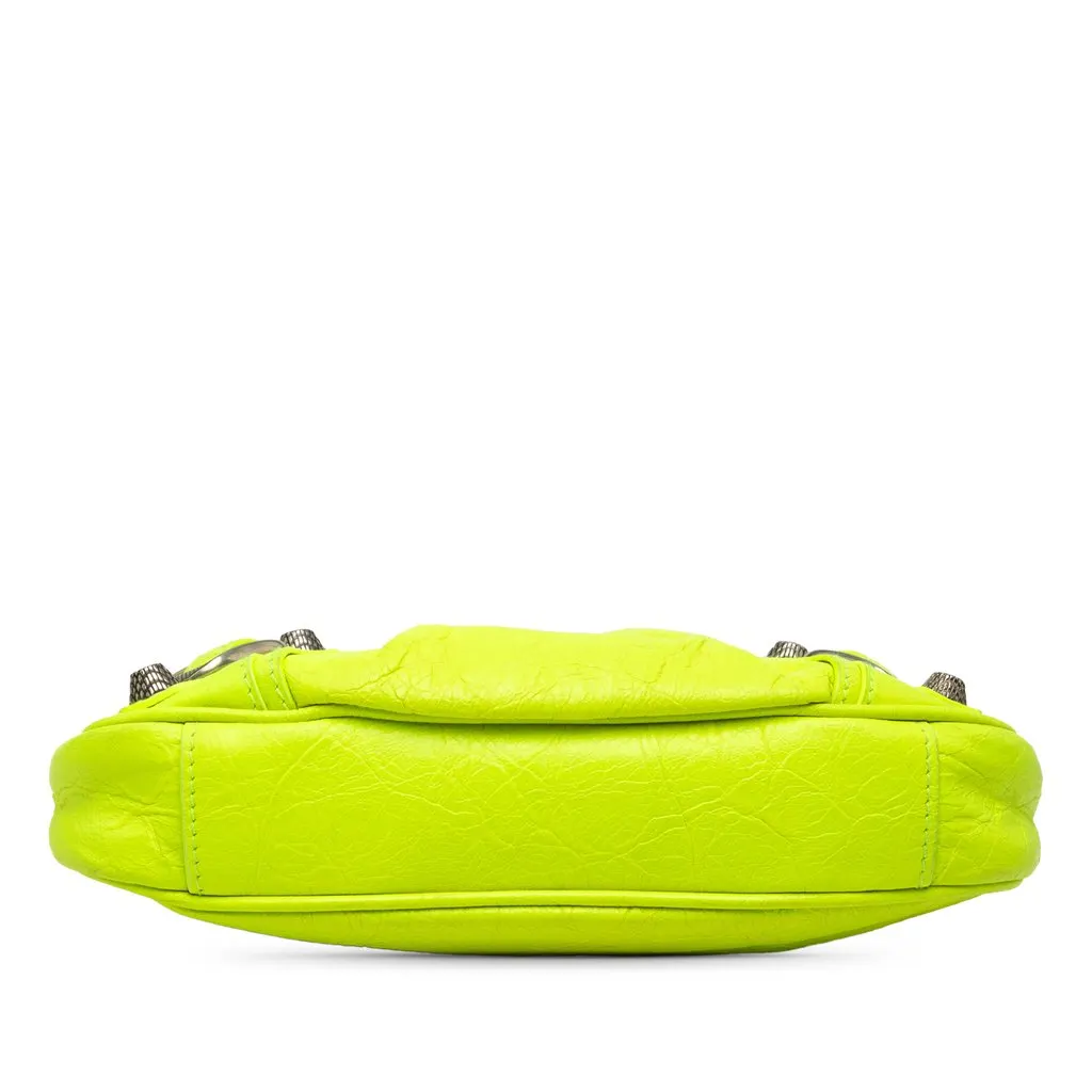 Balenciaga Mini Lambskin Motocross Le Cagole Yellow Leather Very good - Inside View