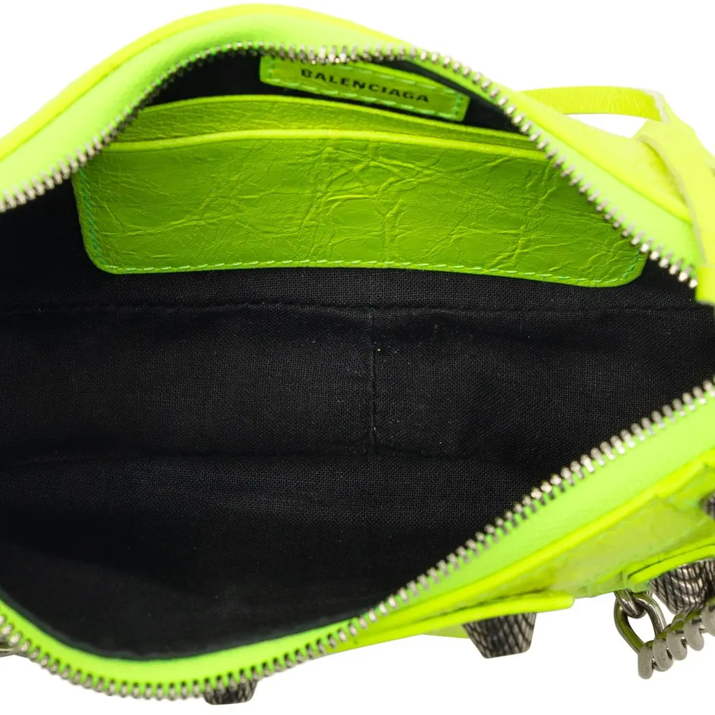 Balenciaga Mini Lambskin Motocross Le Cagole Yellow Leather Very good - Model View