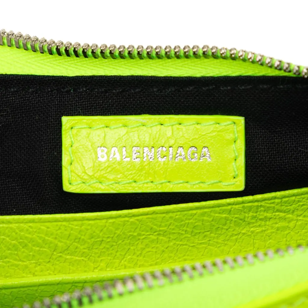 Balenciaga Mini Lambskin Motocross Le Cagole Yellow Leather Very good - Box View