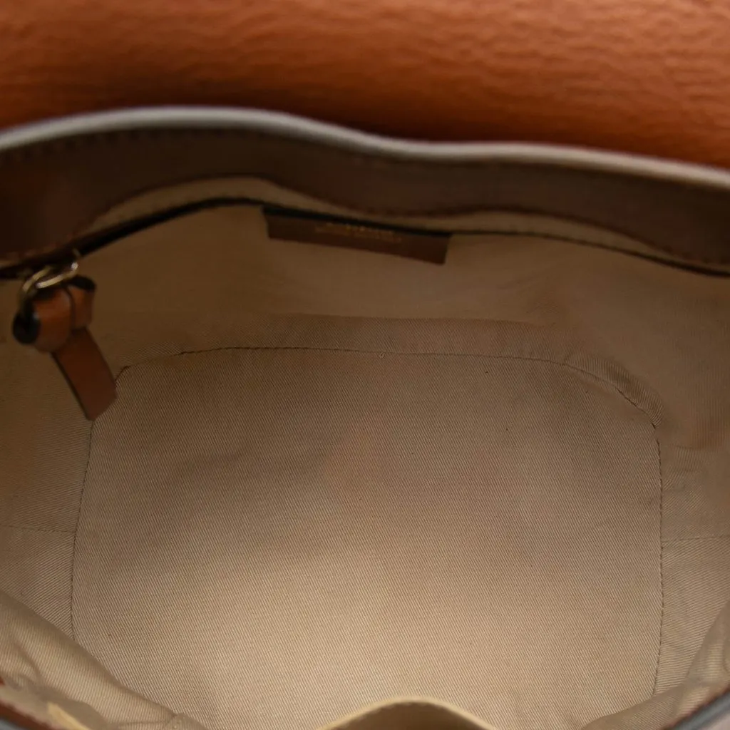 Chloé Medium Calfskin and Suede Faye Backpack Brown Leather Very good - Model View